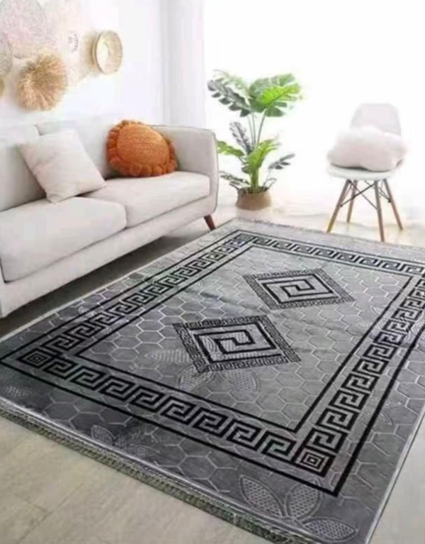 Greek Style Large Living Room Rugs Non Slip Area Rug