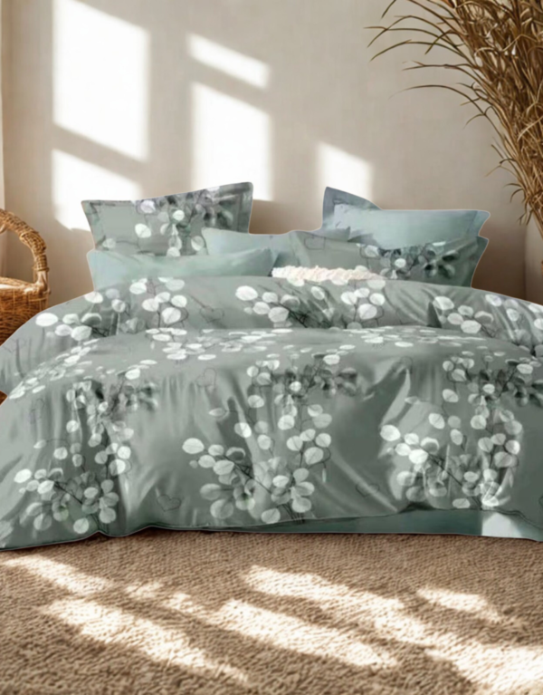 Sage Green 4 Pcs Luxury Microfiber Bedding Set