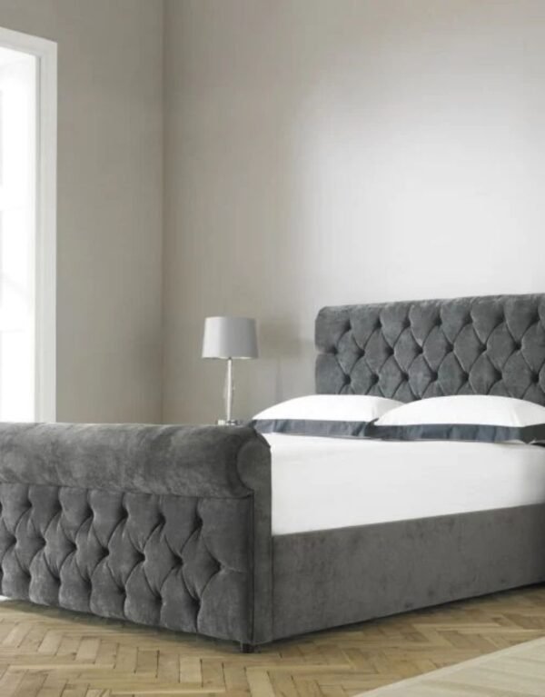 Prime Luxury Feel Bed | Plush Headboard Bed Frame – Homelyfy UK
