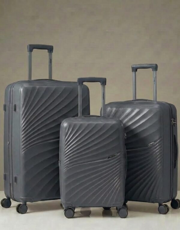 Luxury 3‑Piece Hard Shell Luggage Set – Lightweight, Durable & Stylish (Grey)